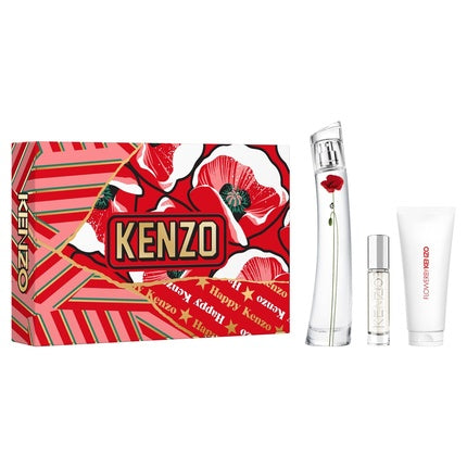 Kenzo Flower by Kenzo La Récolte Parisienne Geschenkset 75ml EDP + 10ml EDP + 75ml Body Lotion