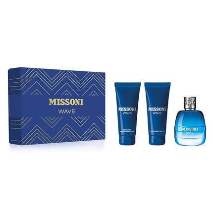 Missoni Missoni Wave Gift Set 100ml EDT + 100ml Shower Gel + 100ml Aftershave Balm
