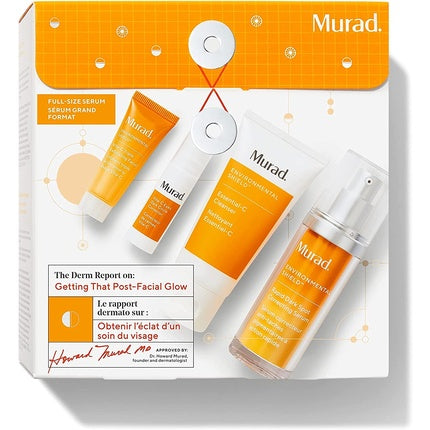 Murad The Derm Report Getting That Post-Facial Glow Geschenkset 60ml Cleaner + 30ml Dark Spot Correcting Serum + 10ml Face Exfoliator + 5ml Eye Dark Circle Corrector