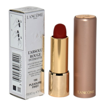 Lancome L?Absolu Rouge Intimatte Matte Lipstick 3.4g 196 - Pleasure First