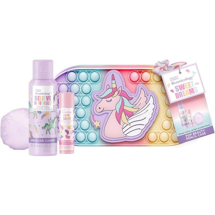 Baylis & Harding Beauticology From Me To You Unicorn Geschenkset 1x Pencil Case + 60ml Shower Cream + 45g Bath Bomb + 5g Lip Balm