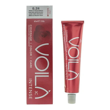 Intercosmo Voila Intense Haarverf 60ml - 6.24 Dark Iridescent Copper Blonde