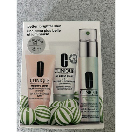 Clinique Even Better Geschenkset 30ml Perfecting Serum + 30ml Moisturizing Gel Cream + 30ml Exfoliating Jelly