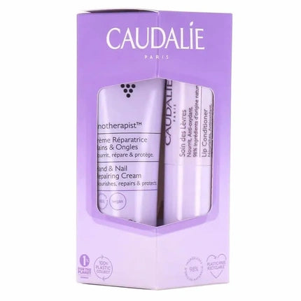 Caudalie Vinotherapist Geschenkset 30ml Hand & Nail Repairing Cream + 4.5g Lip Conditioner