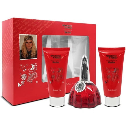 Whatever It Takes Kesha Geschenkset 100ml EDP + 100ml Body Lotion + 100ml Douchegel