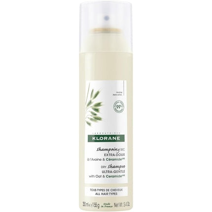 Klorane Extra Mild Oat Milk Dry Shampoo 250ml Spray