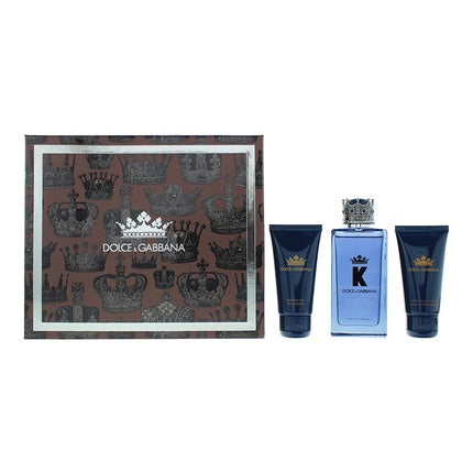 Dolce & Gabbana K Geschenkset 100ml EDP + 50ml After Shave Balsem + 50ml Douchegel