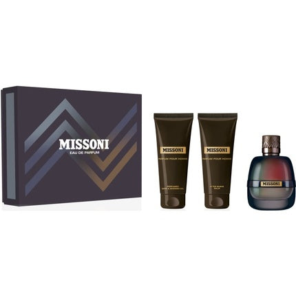 Missoni Pour Homme Gift Set 100ml EDP + 100ml Aftershave Balm + 100ml Shower Gel