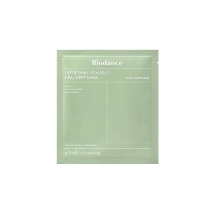 Biodance Refreshing Sea Kelp Real Deep Mask - 1 x 34g