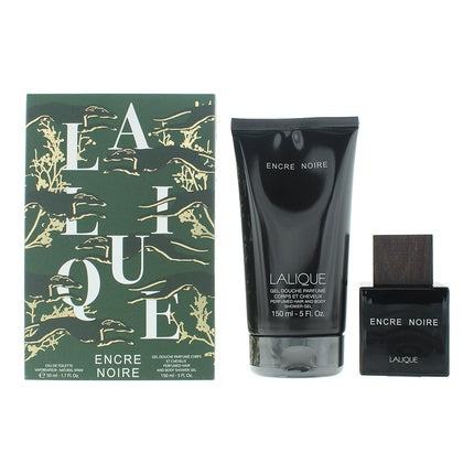 Lalique Encre Noire Geschenkset 50ml EDT + 150ml Douchegel
