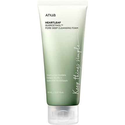 Anua Heartleaf Quercetinol Pore Deep Cleansing Foam 150ml - Heartleaf + BHA