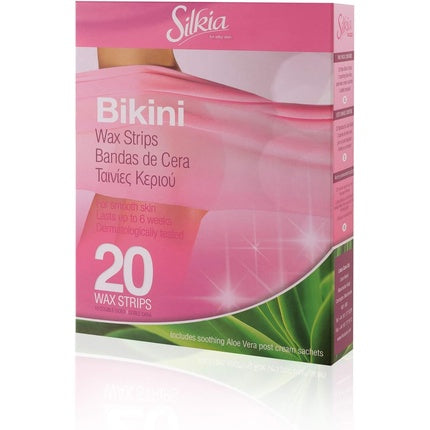 Silkia Aloe Vera Bikini Wax Strips 20 Stuks