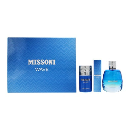 Missoni Missoni Wave Geschenkset 100ml EDT + 10ml EDT + 75ml Deodorant Stick