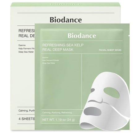 Biodance Refreshing Sea Kelp Real Deep Masker - 4 x 34g