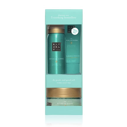 Rituals The Ritual of Karma Mini Geschenkset 70ml Body Cream + 50ml Foaming Douchegel + 125g Body Scrub