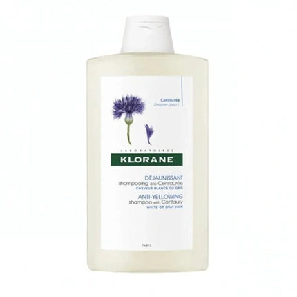 Klorane Anti-Yellowing-Gray Blonde Hair Shampoo 400ml - With Centaury