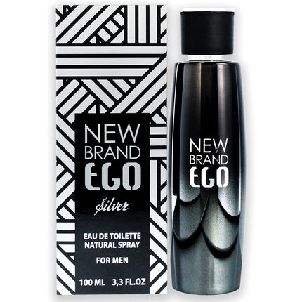 New Brand Parfums Ego Silver Eau de Toilette 100ml Spray