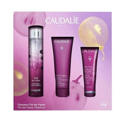 Caudalie Thé Des Vignes Geschenkset 50ml Fresh Fragrance + 50ml Shower gel + 30ml Hand- en nagelcrème