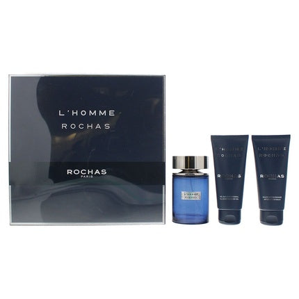 Rochas L'Homme Rochas Geschenkset 100ml EDT + 100ml Shower Gel + 100ml Body Lotion