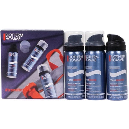 Biotherm Homme Geschenkset 3 x 50ml Scheerschuim Gevoelige Huid
