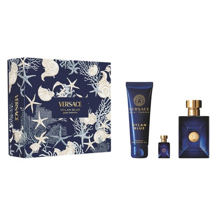 Versace Pour Homme Dylan Blue Geschenkset 100ml EDT + 150ml Douchegel + 5ml EDT