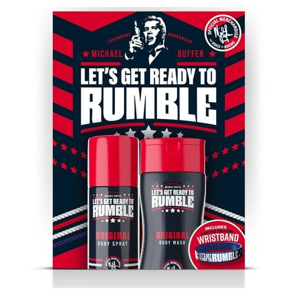 Michael Buffer Let's Get Ready To Rumble Geschenkset 250ml Douchegel + 150ml Body Spray + Polsbandje