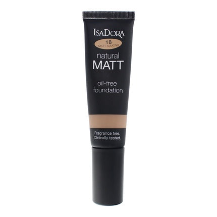 IsaDora Natural Matt Oil-Free Foundation 35ml - 18 Almond