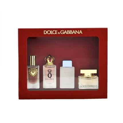 Dolce & Gabbana Miniature Geschenkset 5ml Devotion EDP + 5ml Q EDP + 4.5ml Light Blue EDP + 5ml The One EDP