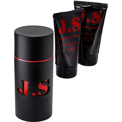 Jeanne Arthes Js Magnetic Power Geschenkset 100ml EDT + 75ml Shower Gel + 75ml Aftershave Balsem