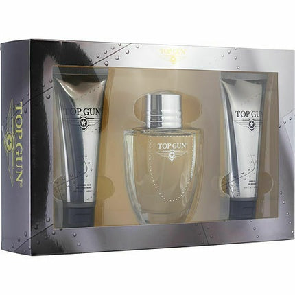 Top Gun Chevron Geschenkset 100ml EDT + 100ml Douchegel + 100ml Aftershave Balsem