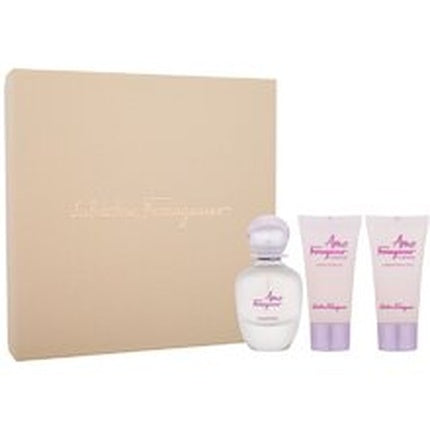Salvatore Ferragamo Amo Ferragamo Flowerful Gift Set 50ml EDT + 50ml Body Lotion + 50ml Shower Gel