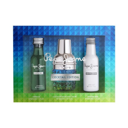 Pepe Jeans For Him Cocktail Geschenkset 30ml EDT + 50ml Douchegel + 50ml Aftershave Balsem