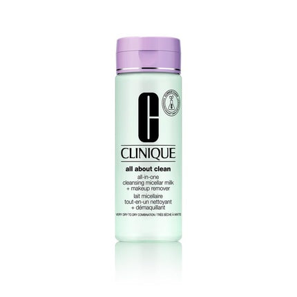 Clinique All About Clean All-In-One Cleansing Micellar Milk + Makeup Remover 200ml - Zeer Droge Tot Droge Gecombineerde Huid