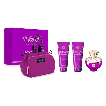 Versace Pour Femme Dylan Purple Geschenkset 100ml EDP + 100ml Douchegel + 100ml Body Lotion + Tasje