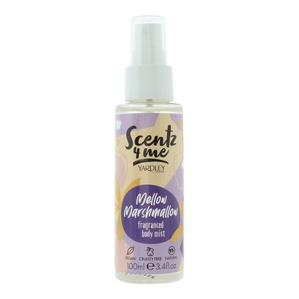 Yardley Scentz 4 Me Fragranced Body Mist 100ml Spray - Mellow Marshmallow