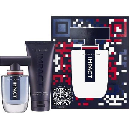 Tommy Hilfiger Impact Geschenkset 50ml EDT + 100ml Haar & Lichaamszeep