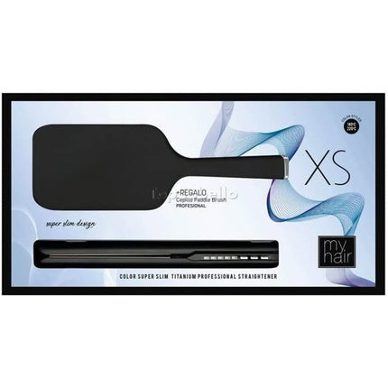 AGV Hair MyHair Set XS Stijltang Matte Black + Black Paddle Borstel