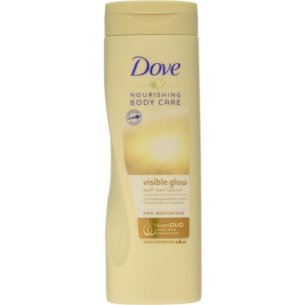 Dove Visible Glow Gradual Tan Body Lotion 400ml - Fair/Medium