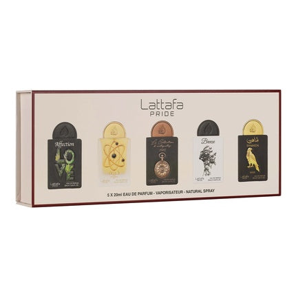Lattafa Pride Geschenkset Collection No.1 - 5 x 20ml (Deze geschenkset bevat:AffectionTharwah GoldBreezeShaheen GoldLa Collection d?Antiquités 1505)