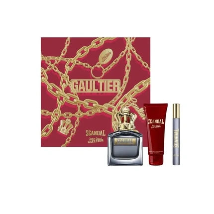 Jean Paul Gaultier Scandal Pour Homme Gift Set 100ml EDT + 10ml EDT + 75ml Shower Gel