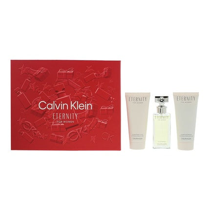 Calvin Klein Eternity Geschenkset 50ml EDP + 100ml Douchegel + 100ml Body Lotion