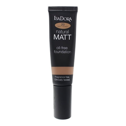 IsaDora Natural Matt Oil-Free Foundation 35ml - 20 Honey