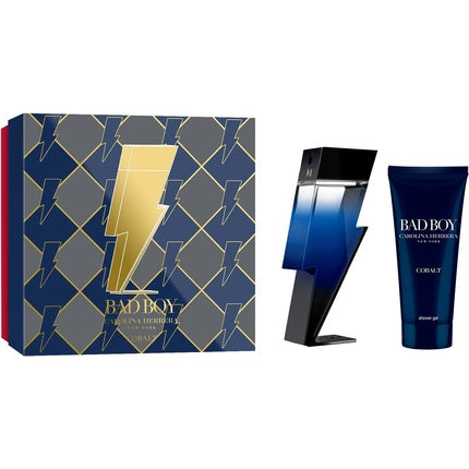 Carolina Herrera Bad Boy Cobalt Geschenkset 100ml EDP + 100ml Douchegel