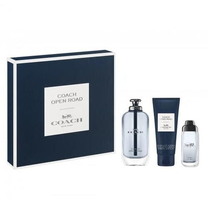 Coach Open Road Geschenkset 100ml EDT + 100ml Douchegel + 15ml EDT