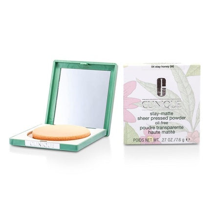 Clinique Stay-Matte Sheer Pressed Powder Oil-Free 7.6g - Honey