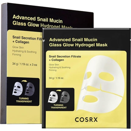 Cosrx Advanced Snail Mucin Glass Glow Hydrogel Gezichtsmasker 34g