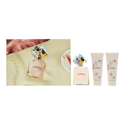 Marc Jacobs Perfect Geschenkset 100ml EDP + 75ml Body Lotion + 75ml Douchegel