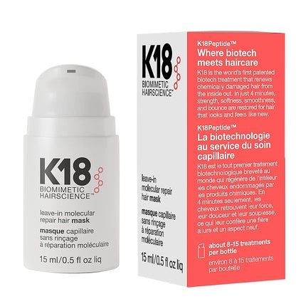 K18 Leave-In Molecular Repair Haarmasker 15ml