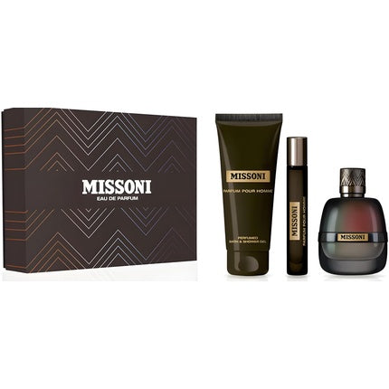 Missoni Pour Homme Gift Set 100ml EDP + 10ml EDP + 150ml Shower Gel