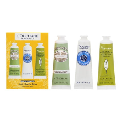 L'Occitane en Provence Travel Exclusive Handcrème Collection 3 x 30ml Almond + Verbena + Shea Butter